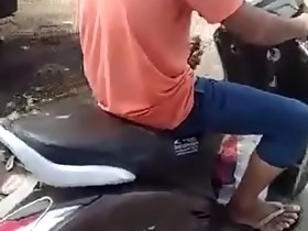 Horny Motorist in public India